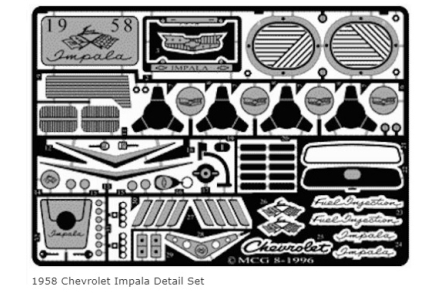 Waloryzacja fototrawiona do Chevrolet Impala 1958 - The Model Car Garage MCG-2088